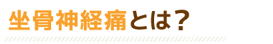 坐骨神経痛とは？ / 広島市中区の整体サロン